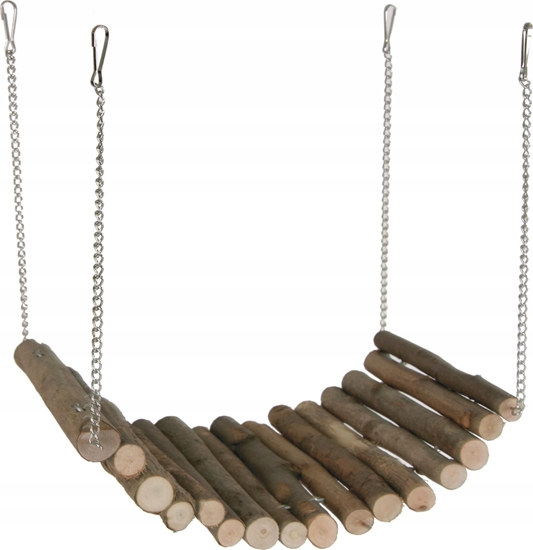 Изображение Panama Pet Most wiszcy dla gryzoni i królika, drewniany, 17x28cm