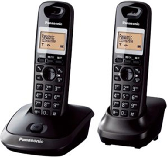 Изображение Panasonic Cordless KX-TG2512FXT Black, Caller ID, Wireless connection, Phonebook capacity 50 entries, Conference call, Built-in display, Speakerphone