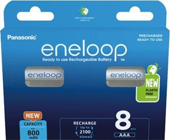 Picture of Panasonic Rechargeable Batteries ENELOOP BK-4MCDE/8BE AAA, 800 mAh, 8 pc(s)
