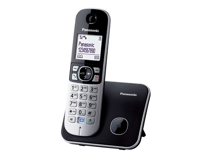 Изображение Panasonic KX-TG6811 DECT telephone Caller ID Juodas |
