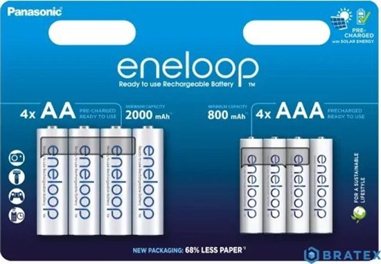 Picture of Panasonic Panasonic Eneloop zestaw 4x AA 2000mAh + 4x AAA 800mAh