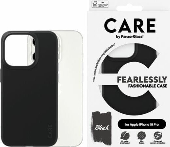 Picture of PanzerGlass CARE by PanzerGlass Fearlessly Fashionable Case iPhone 15 Pro 6,1" czarny/black 1430