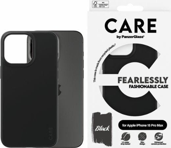 Изображение PanzerGlass CARE by PanzerGlass Fearlessly Fashionable Case iPhone 15 Pro Max 6,7" czarny/black 1432