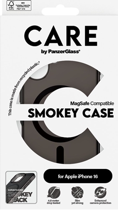 Attēls no PanzerGlass CARE by PanzerGlass Flagship Case iPhone 16 6.1" dymny/smokey MagSafe 1349