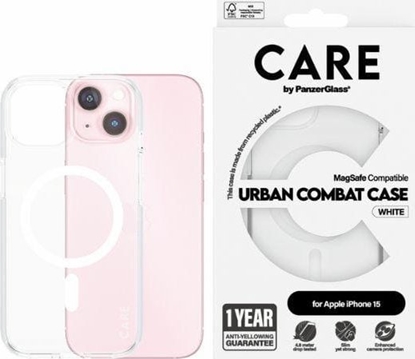 Attēls no PanzerGlass CARE by PanzerGlass Urban Combat Case iPhone 15 6,1" MagSafe biay/white 1417