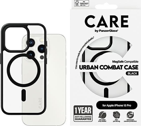 Picture of PanzerGlass CARE by PanzerGlass Urban Combat Case iPhone 15 Pro 6,1" MagSafe czarny/black 1426