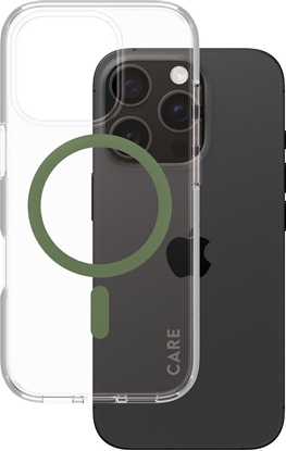 Attēls no PanzerGlass CARE Case Flagship Green MagSAFE  iPhone '24 6.3" Pro