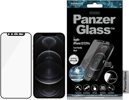 Attēls no PanzerGlass E2E Microfracture do iPhone 12 /12 Pro CamSlider Swarovsky Case Friendly AntiBacterial