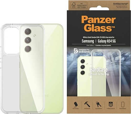 Picture of PanzerGlass Etui PanzerGlass HardCase Samsung Galaxy A54 5G Antibacterial Military grade clear 0445