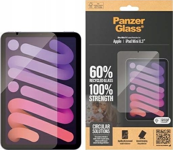 Изображение PanzerGlass Panzer Glass Apsauginis stiklas planetei Apple iPad Mini 8.3 (6GEN) PanzerGlass Ultra-Wide Fit Screen Protection 2842