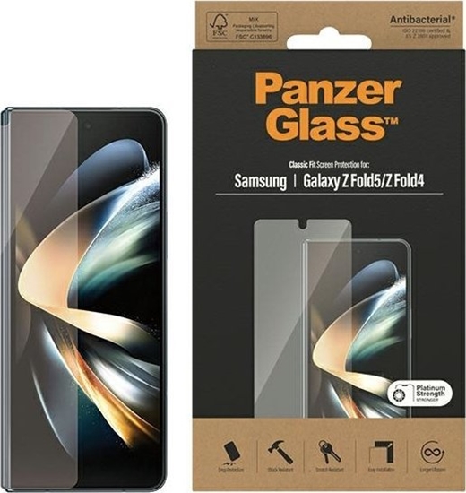 Изображение PanzerGlass Panzerglass Classic Fit Sam Z Fold5 F946 / Fold4 F936 Screen Protection Antibacterial 7314