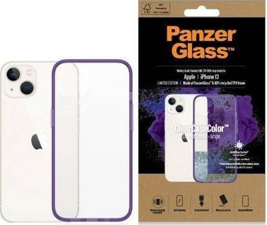Picture of PanzerGlass ClearCase iPhone 13 6.1 Military grade Grape 0332