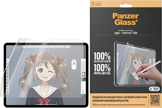Изображение PanzerGlass PanzerGlass GraphicPaper iPad Pro 2024 11" Anti Glare, Case Friendly, Ultra-wide Fit 2832