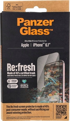 Attēls no PanzerGlass PanzerGlass Re:fresh Glass iPhone 15 6.1" Ultra-Wide-Fit Screen Protection Easy Aligner 2821