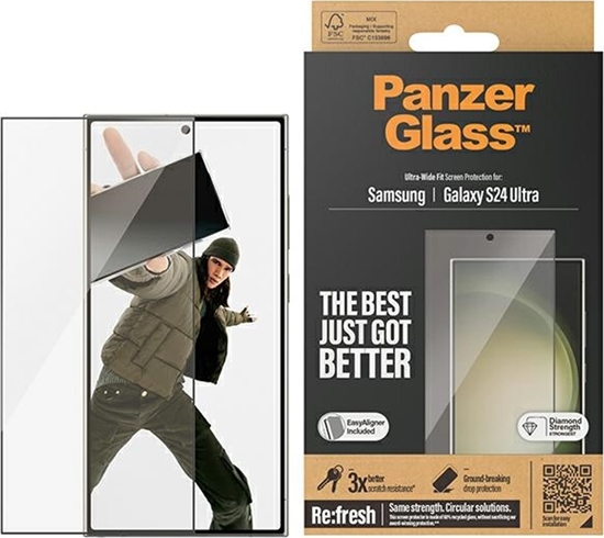 Picture of PanzerGlass Screen Protector Samsung Galaxy S 2024 Ultra | Ultra-Wide Fit wA