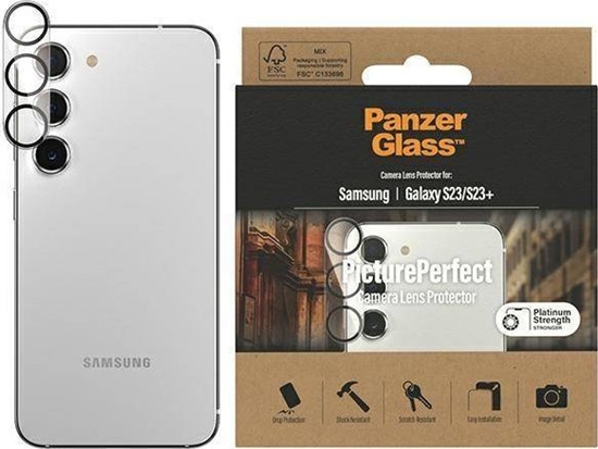 Изображение PanzerGlass Szko hartowane na obiektyw aparatu PanzerGlass Picture Perfect Samsung Galaxy S23 / S23+ S916 0439 camera lens