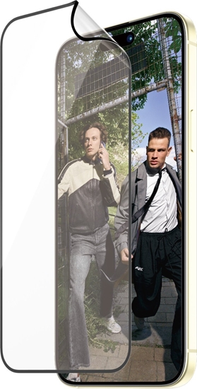 Изображение PanzerGlass Szko hybrydowe PanzerGlass Ultra-Wide Fit Matrix iPhone 15 Plus antybakteryjne