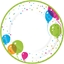 Attēls no Papīra šķīvji 22cm Splash Balloons 10gab.