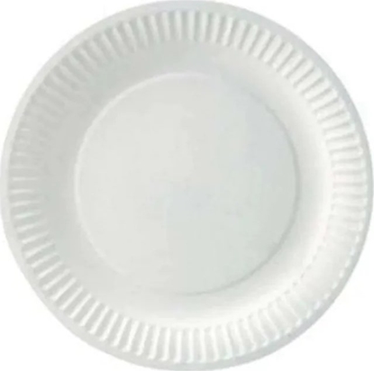 Picture of Paptallerken Catersource Ø18 cm FSC-mærket bionedbrydelig Hvid,100 stk/pk