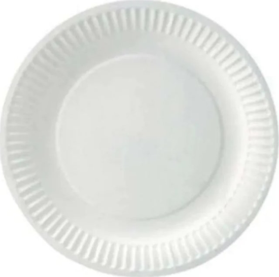 Picture of Paptallerken Catersource Ø18 cm FSC-mærket bionedbrydelig Hvid,100 stk/pk