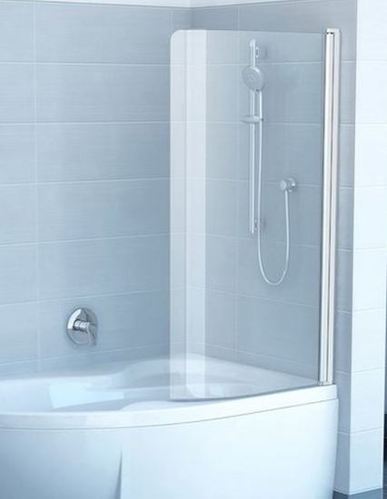 Picture of Parawan nawannowy Ravak CVSK1 Rosa 1-czciowy szko przejrzyste, profil polerowane aluminium (7QRS0C00Y1)