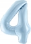 Attēls no Party Deco Balon foliowy 4 jasny niebieski 72cm