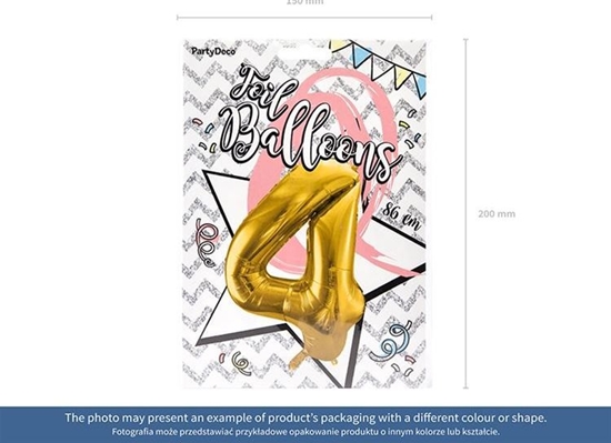 Picture of Party Deco Balon foliowy Cyfra "1", 86cm, srebrny uniwersalny