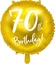 Attēls no Party Deco Balon foliowy zoty - 70th Birthday - 45 cm - 1 szt. uniwersalny
