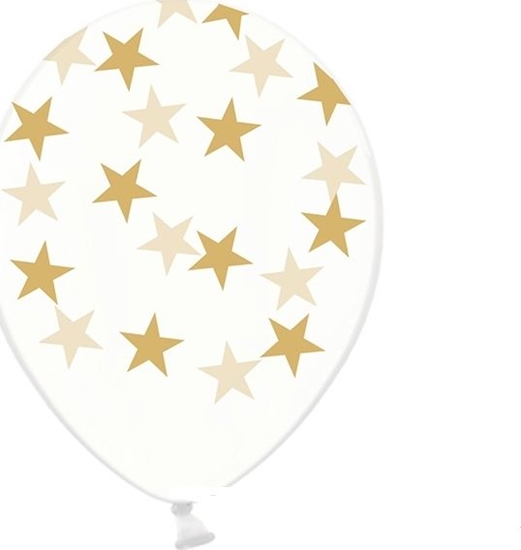 Изображение Party Deco Balony gwiazdki crystal 6 szt. rednica 30 cm (12")