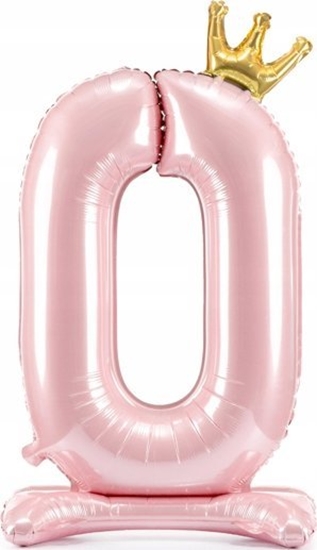 Изображение PartyDeco Stoj±cy balon foliowy 0 jasny ró 84cm