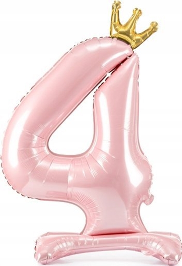 Picture of PartyDeco Stoj±cy balon foliowy 4 jasny ró 84cm