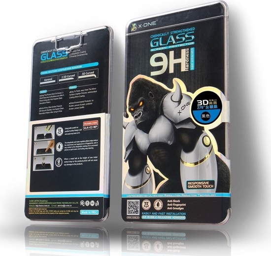 Picture of Partner Tele.com Szko hartowane X-ONE 3D - do Samsung Galaxy NOTE 20 ULTRA (edge glue + hole) czarny