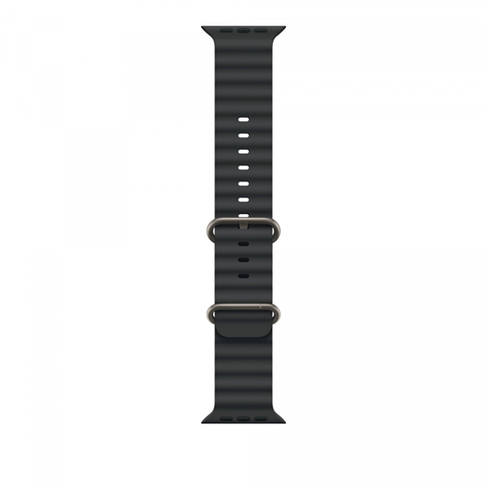 Picture of Pasek Ocean w kolorze czarnym do koperty 49 mm - elementy z tytanu w kolorze naturalnym