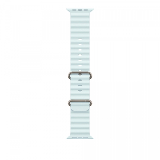 Picture of Pasek Ocean w kolorze mroźnego błękitu do koperty 49 mm - elementy z tytanu w kolorze naturalnym