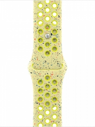 Изображение Pasek sportowy Nike w kolorze promiennym zielonożółtym do koperty 42 mm - rozmiar M/L