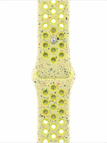 Picture of Pasek sportowy Nike w kolorze promiennym zielonożółtym do koperty 42 mm - rozmiar M/L