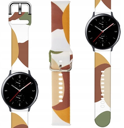 Изображение Pasek Strap Moro do Samsung Galaxy Watch 40 / 41 / 42 / 43 / 44 mm silikonowa bransoletka opaska do zegarka - wzór 4