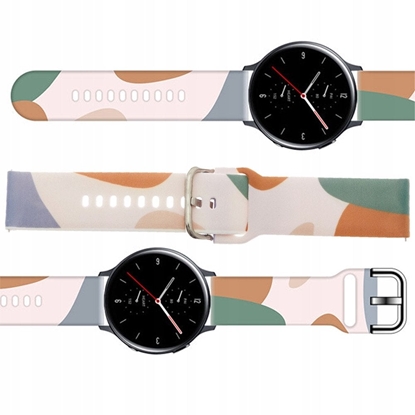 Изображение Pasek Strap Moro do Samsung Galaxy Watch 45 / 46 / 47 mm silikonowa bransoletka opaska do zegarka - wzór 11