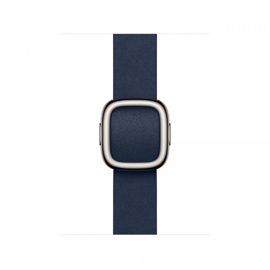 Изображение Pasek w kolorze głębinowego błękitu z klamrą nowoczesną do koperty 42 mm - rozmiar S