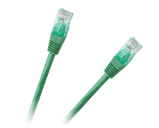 Изображение Patch cord | Patch Kabelis | Patch cable | 0.5m | CAT5E | UTP | 50 cm | ElectroBase ® | Zaļš