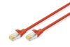 Изображение Patch cord S/FTP kat.6A LSOH 0,5m Czerwony