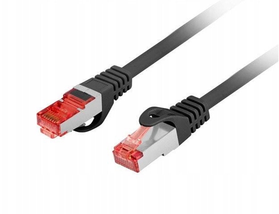 Изображение PATCHCORD KAT.6 S/FTP LSZH CU 15M CZARNY FLUKE PASSED LANBERG