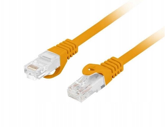 Picture of PATCHCORD KAT.6 UTP LSZH CU 3M POMARACZOWY FLUKE PASSED LANBERG