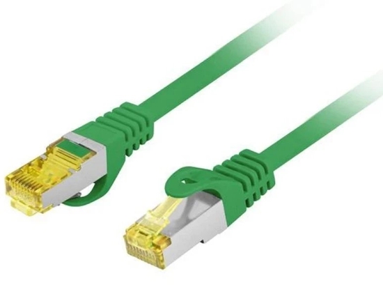 Picture of PATCHCORD KAT.6A S/FTP LSZH CU 15M ZIELONY FLUKE PASSED LANBERG