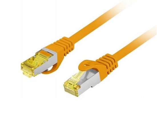 Изображение PATCHCORD KAT.6A S/FTP LSZH CU 1M POMARACZOWY FLUKE PASSED LANBERG