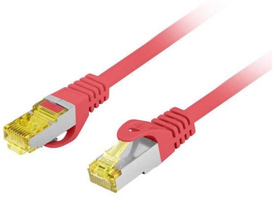 Изображение PATCHCORD KAT.6A S/FTP LSZH CU 20M CZERWONY FLUKE PASSED LANBERG