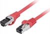 Picture of Patchcord kat.8.1 S/FTP LSZH CU 0.25m czerwony fluke passed