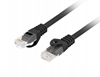 Picture of Patchcord kat.6 utp lszh cu 15m czarny fluke passed 