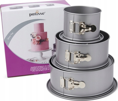 Attēls no Patisse Patisse - Zestaw 3 wysokich form tortowych SILVER-TOP