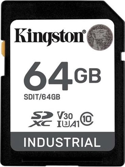 Picture of Karta Kingston Industrial SDHC 64 GB UHS-I/U3 A1 V30 (SDIT/64GB)